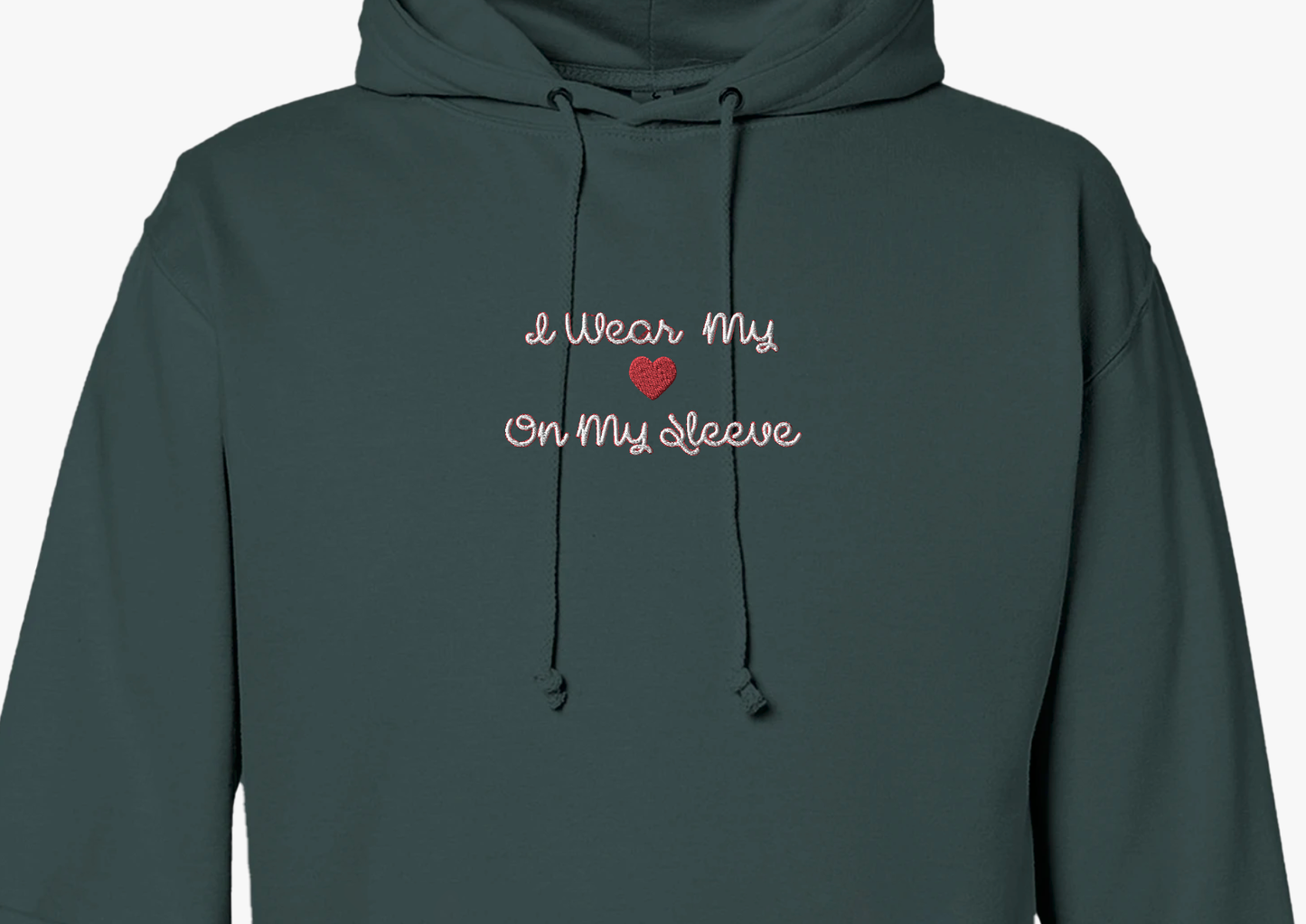 I Wear My Heart On My Sleeve Premium Unisex Pullover Hoodie